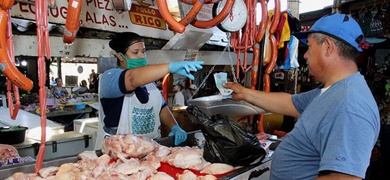 comerciantes pollo mercado oriental nicaragua