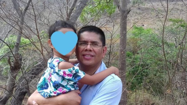 Miguel Mendoza y su hija