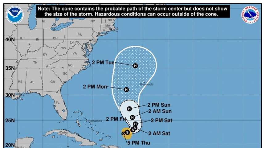 tormenta tropical franklin atlantico