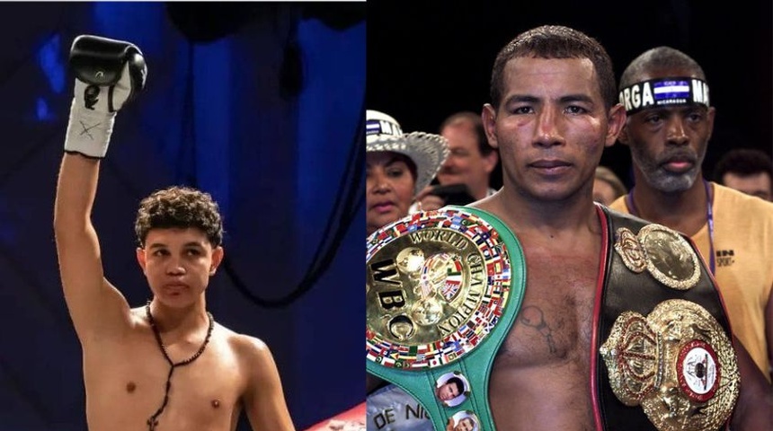 Harvin Aguirre joven promesa del boxeo nicaragüense.