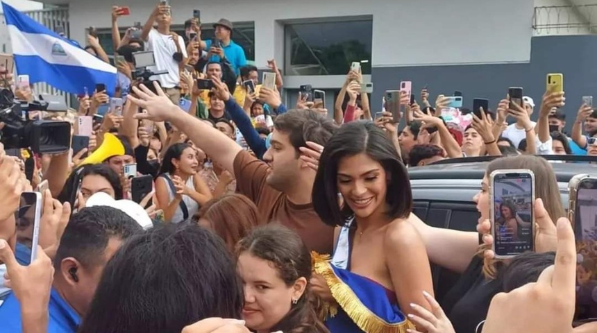 sheynnis palacios fue despedida aeropuerto nicaragua