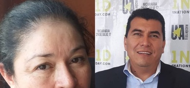 Danelia Argüello y Rudy Palacios