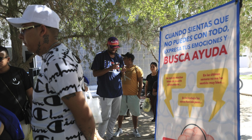 migrantes mexico feria salud mental