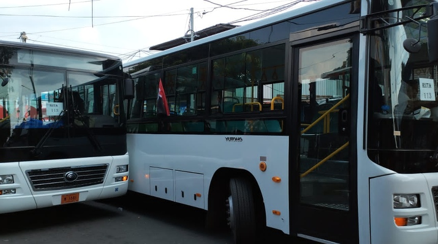 buses chinos accidentes transito managua