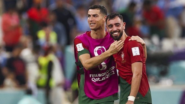 cristiano ronaldo y bruno fernandez portugal