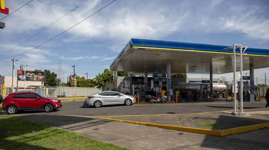 estacion de gasolina en managua