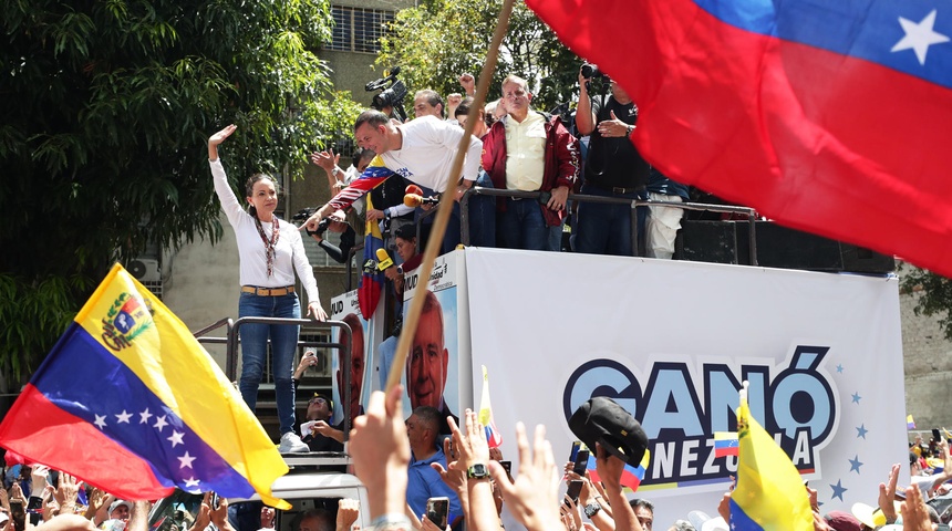 corina machado protesta resultados elecciones