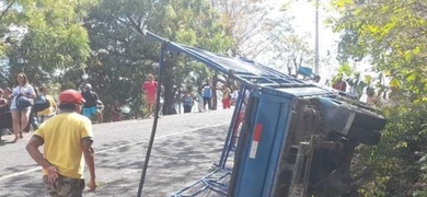 vuelco camion carretera san francisco norte chinandega