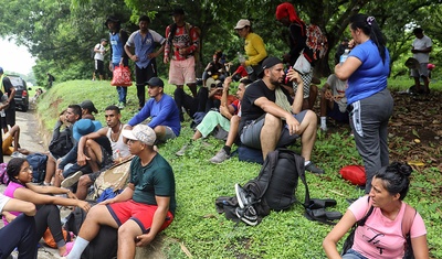 grupo migrantes en chiapas mexico