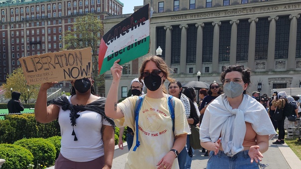 estudiantes universitarios eeuu protestas contra guerra gaza