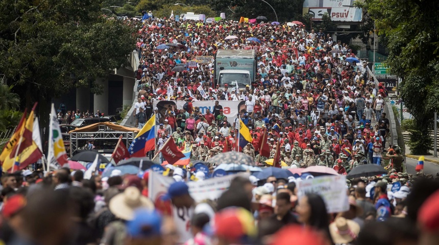 marcha chavista apoyo palestina