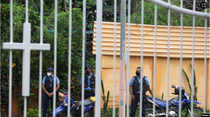 asedio policia iglesia catolica nicaragua