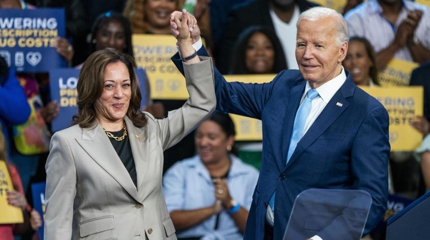 kamala harris junto joe biden maryland