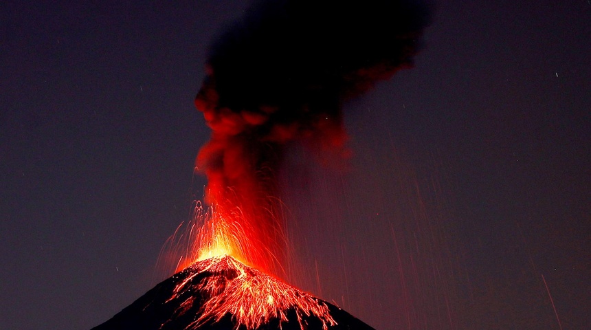 volcan fuego fase erupcion guatemala