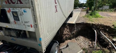 lluvias provocan hundimiento carretera guatemala el salvador