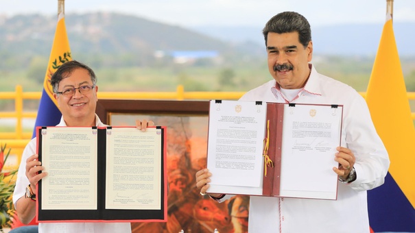 presidentes venezuela colombia firman acuerdos