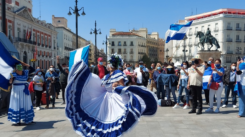 exiliados nicaraguenses en españa