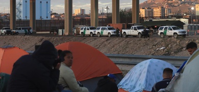 migrantes venezolanos en rio bravo