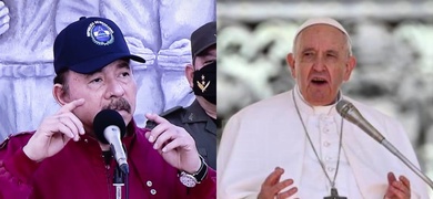 Daniel Ortega y Papa Francisco