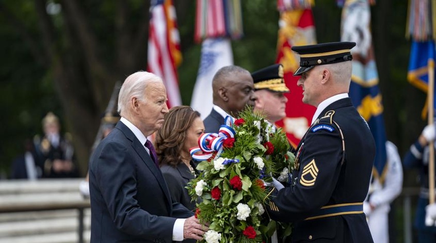 joe biden homenaje tropas dia caidos