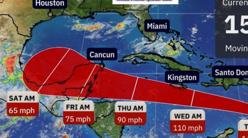 huracan beryl sigue ruta caribe oriental