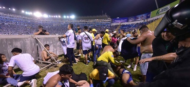 estampida masiva estadio el salvador