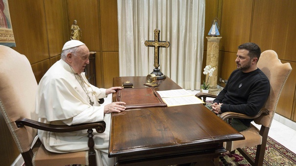 conversacion entre papa francisco zelenski