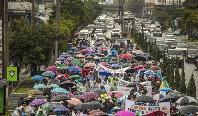 marcha campesinos guatemala corrupcion