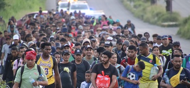 caravana migrantes chiapas mexico