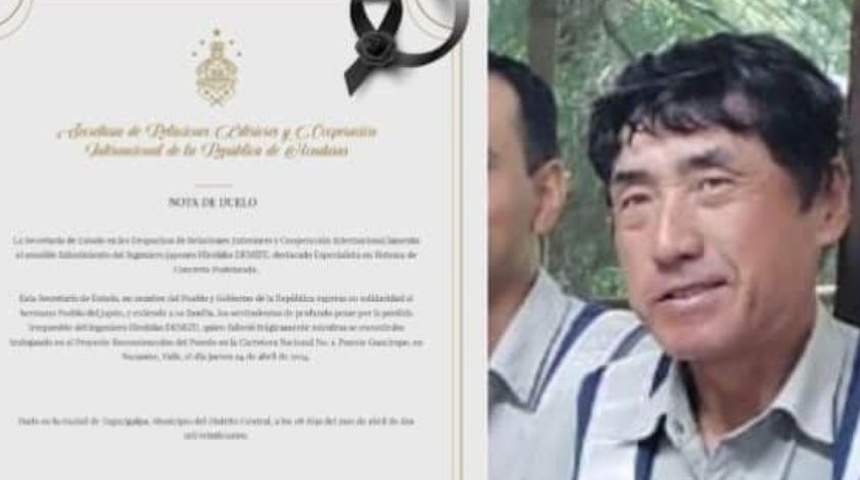 muerte ingeniero japones honduras