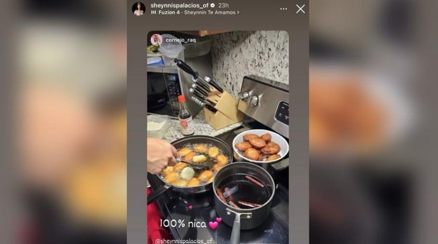 historia instagram buñuelos sheynnis palacios