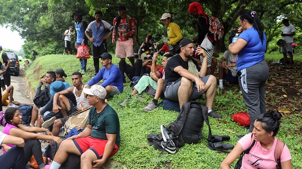 grupo migrantes en chiapas mexico