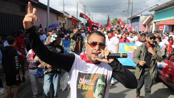 caminata de sandinistas en carazo