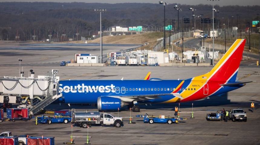 avión southwest airlines