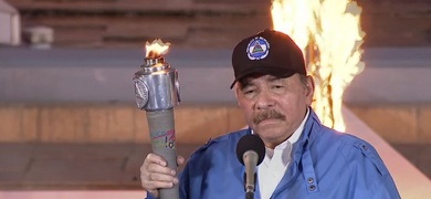 daniel ortega recibe antorcha