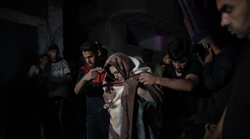 mujer rescatada escombros israel gaza