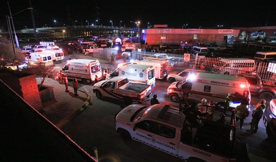 equipos de emergencia en Ciudad Juárez