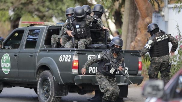 policia militar honduras refuerza proteccion de frontera