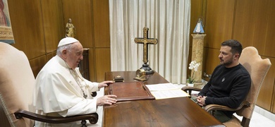 conversacion entre papa francisco zelenski