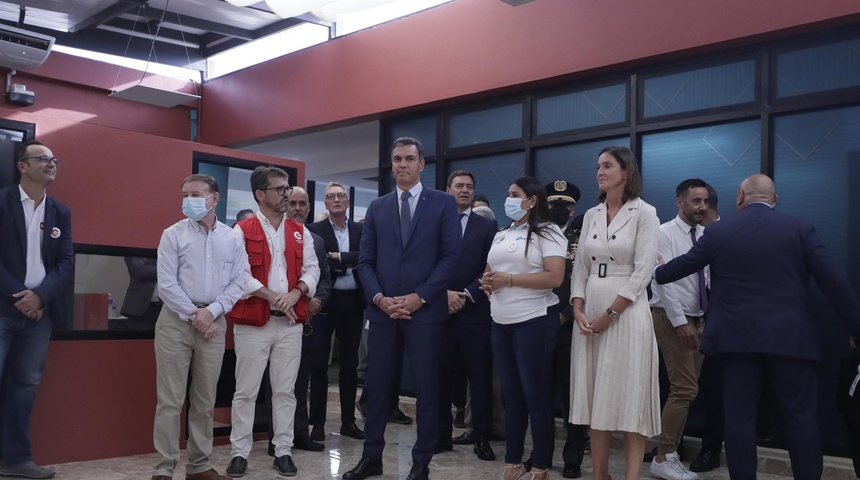 presidente gobierno espanol visita escuela taller comayagua hondura