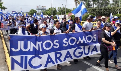 marchas oposicion en nicaragua