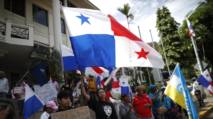 protestas contra estado minero panama