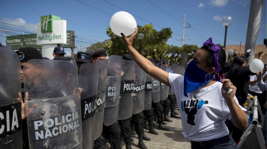 policias nicaragua globo protesta efe