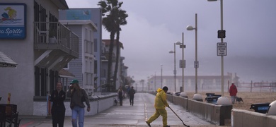 tormenta lluvia nieve sur california