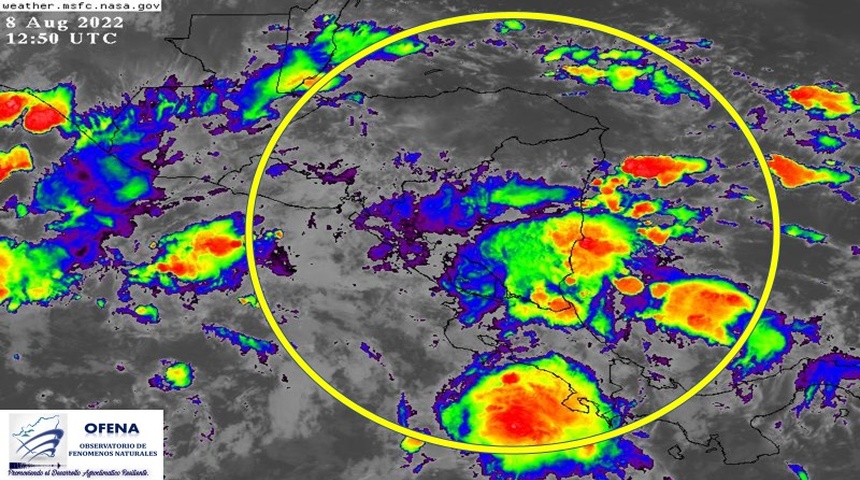 condiciones del tiempo nicaragua onda tropical