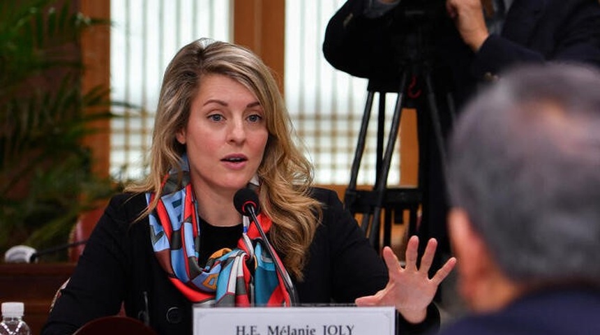 Mélanie Joly, ministra de Relaciones Exteriores de Canadá