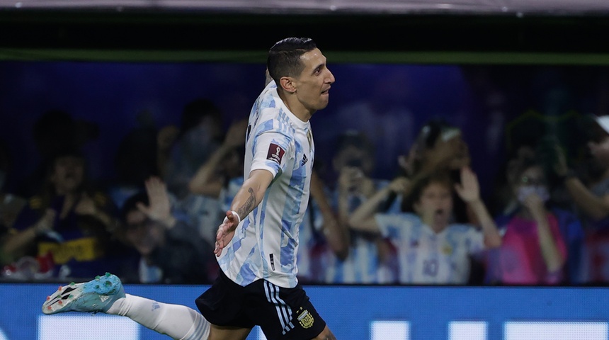 Ángel Di María de Argentina en una foto