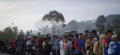 migrantes en la selva del darien