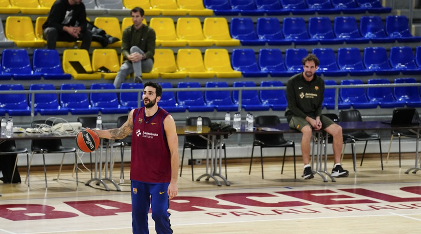 ricky rubio en entrenamiento