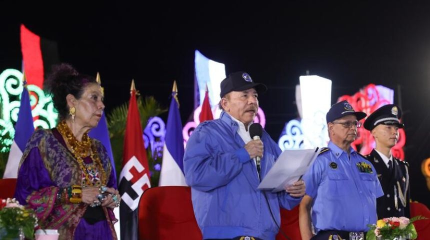 daniel ortega rosario murillo francisco diaz policia